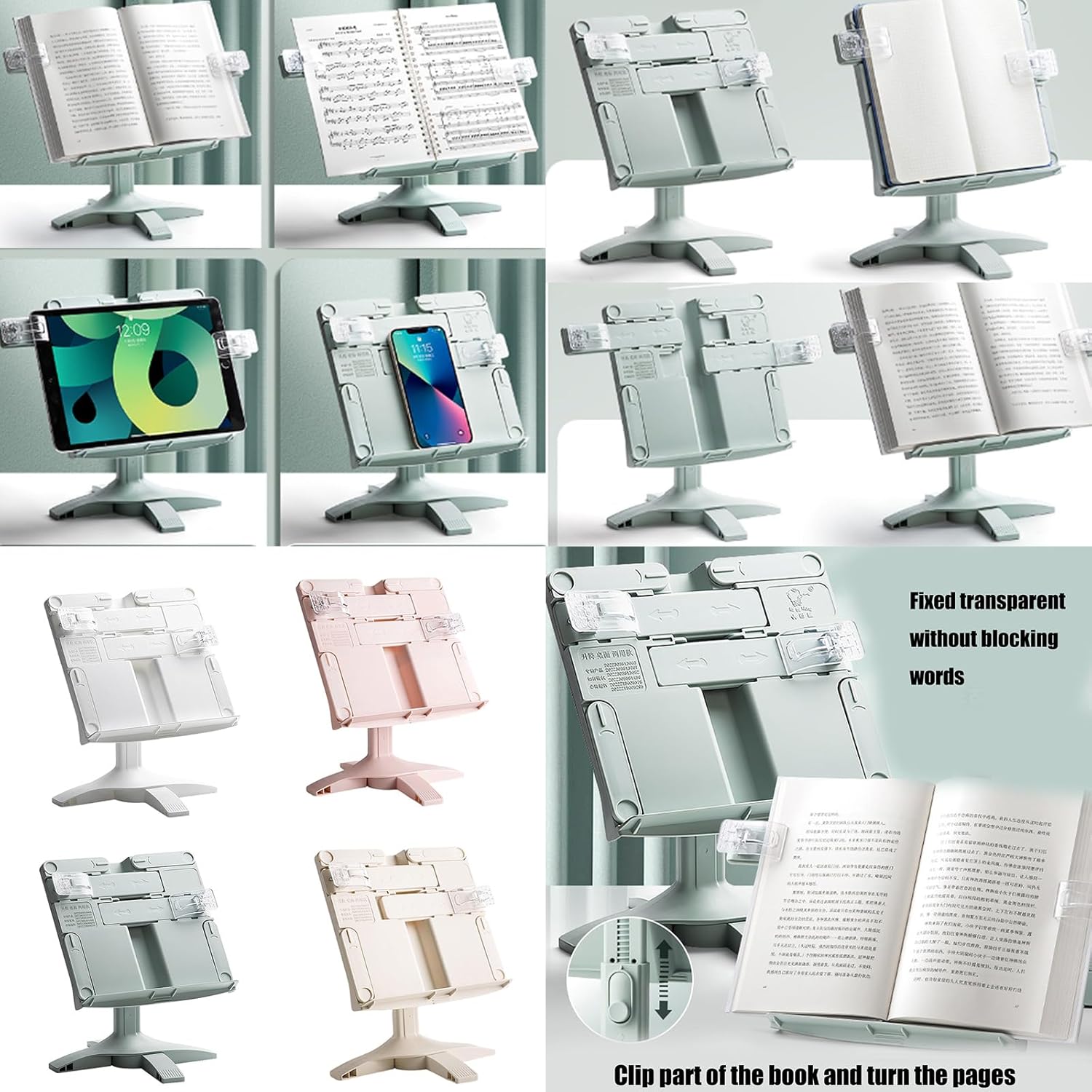 Adjustable Angle Book Stand for Reading
