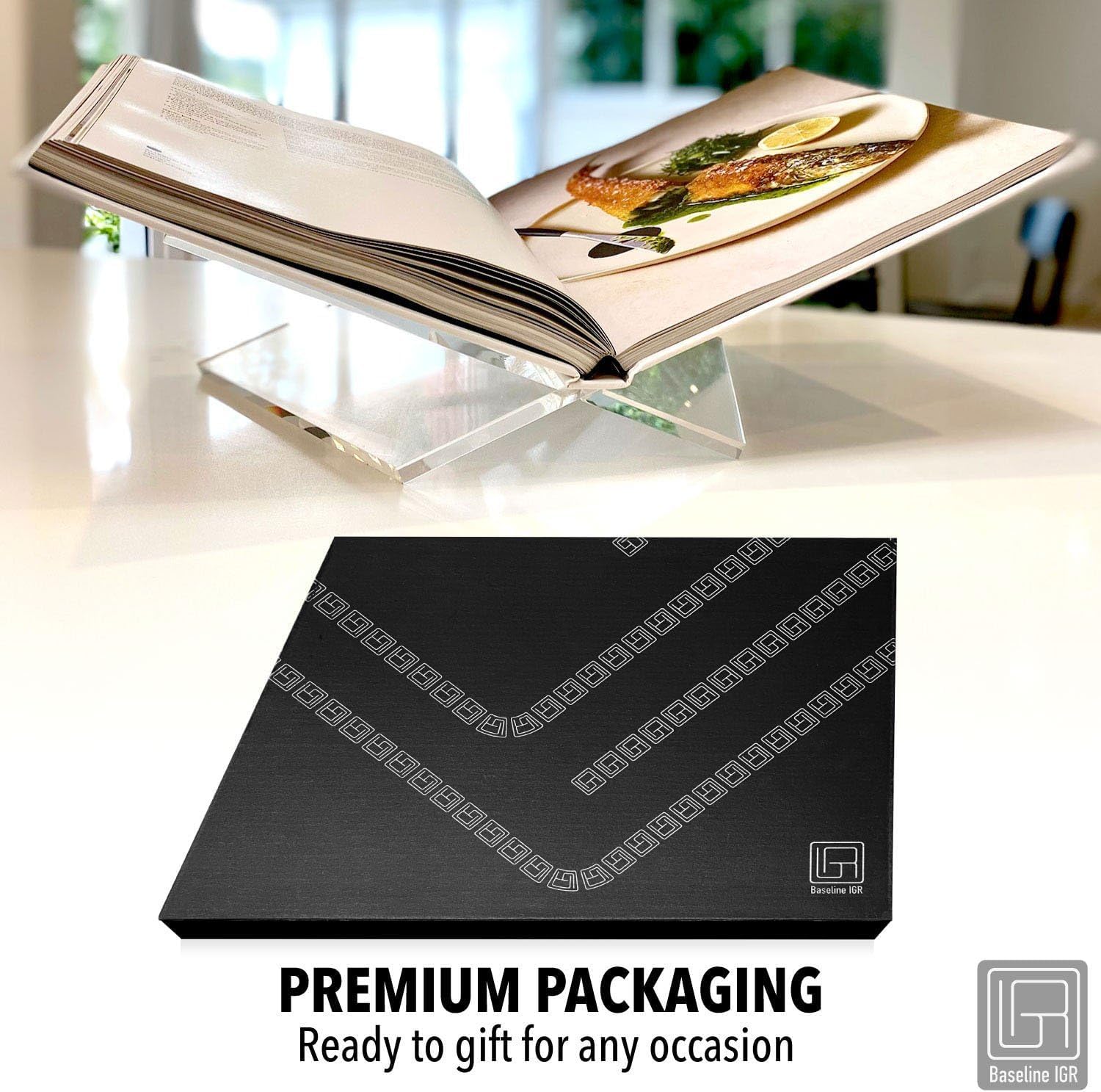 Baseline IGR Medium Clear Acrylic Book Stand
