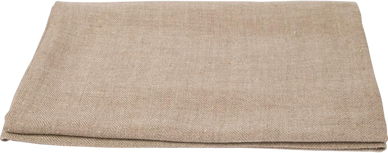 Set of 4 Natural Linen Huckaback Bath Towels Lara