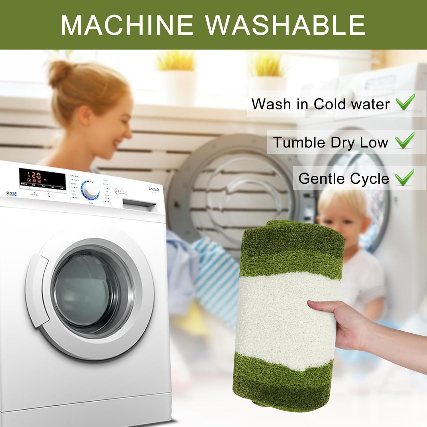 Perfect Bath mat for Home Kitchen DRY COMFY with GRADIENT PATTERN