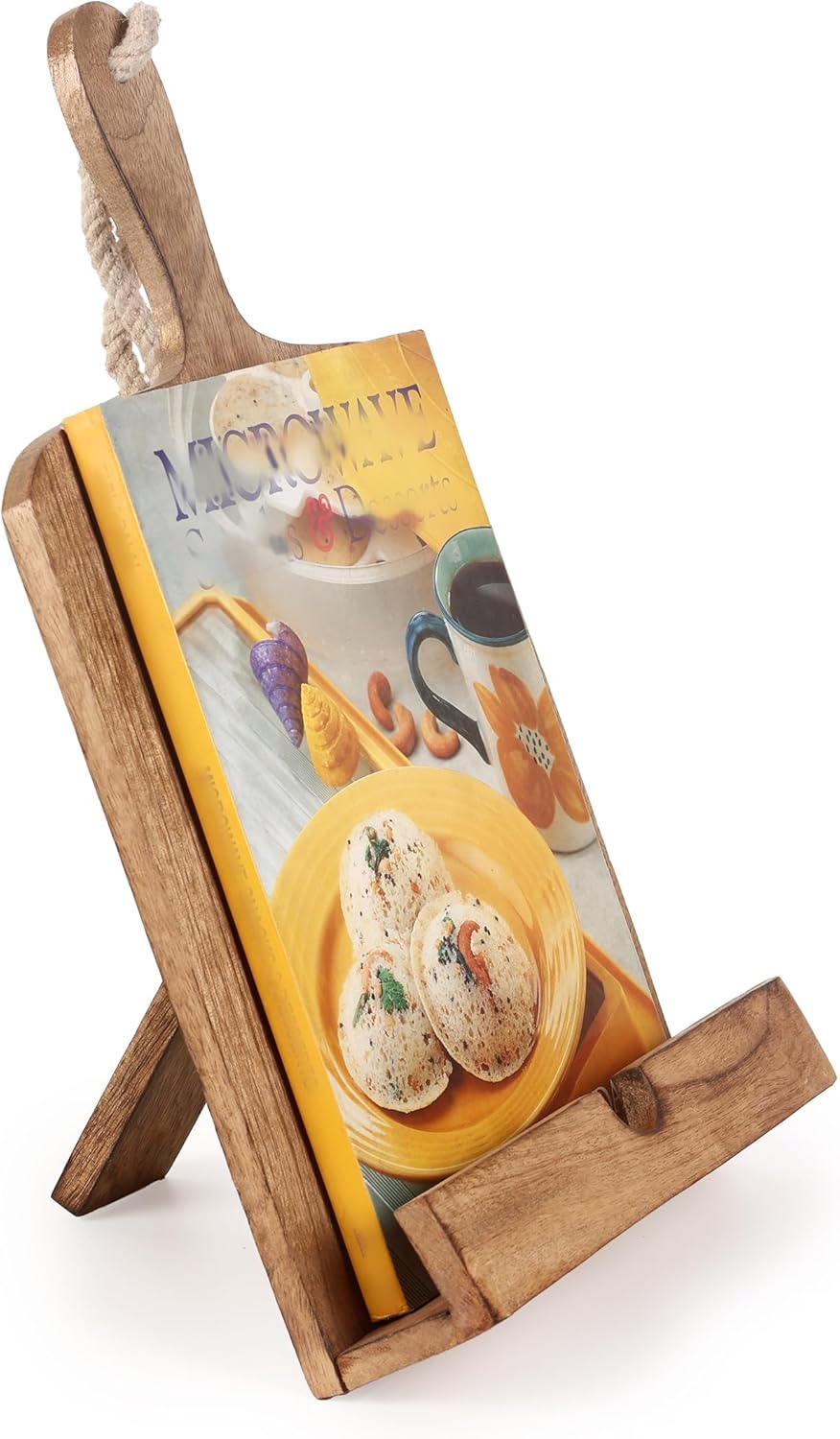 Mango Wood CookBook Stand Adjustable and Durable
