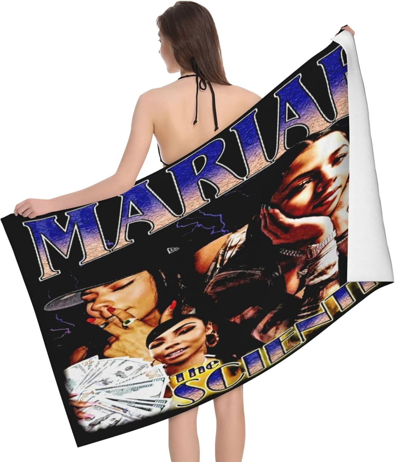 Connect with Mariah The Music Scientist 32x52 inch Quick Dry Microfiber Bath Towel