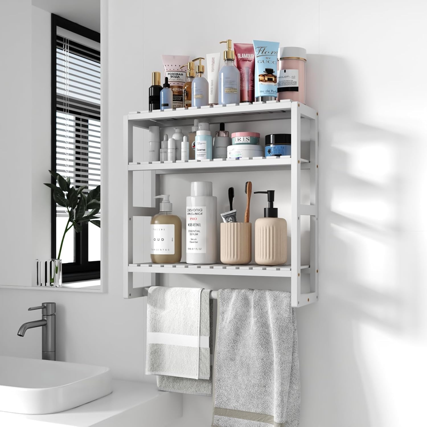 3 Adjustable Toilet Paper Storage Corner