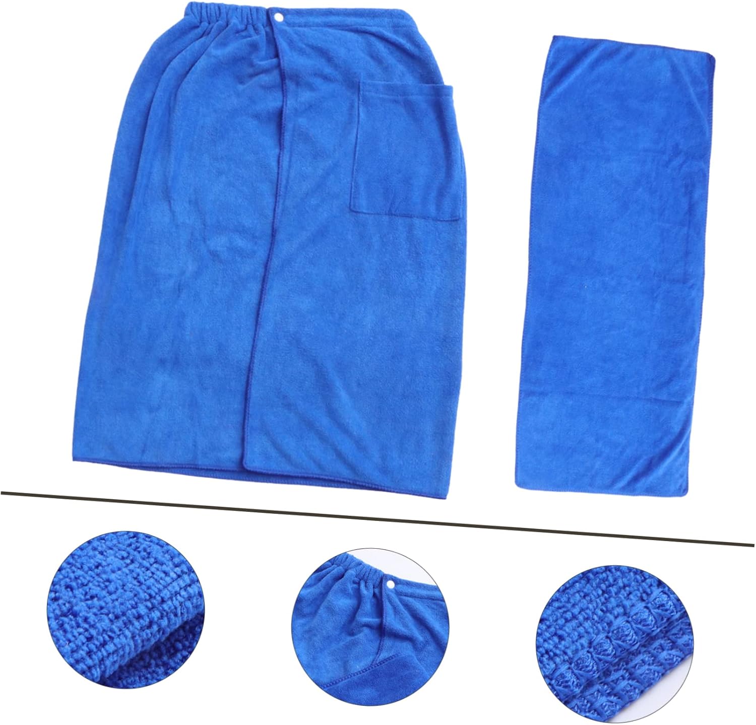 Stylish Mens Bath Robe Beach Towel Set for Adults