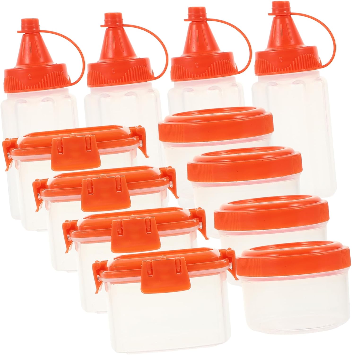 Condiment Squeeze Set Compact Durable for Any Kitchen Need