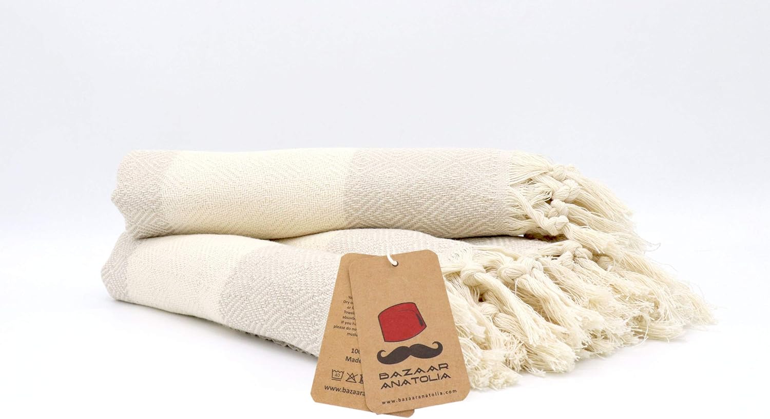 Bazaar Anatolia 4x 39x19 Pure Cotton Hand Towels