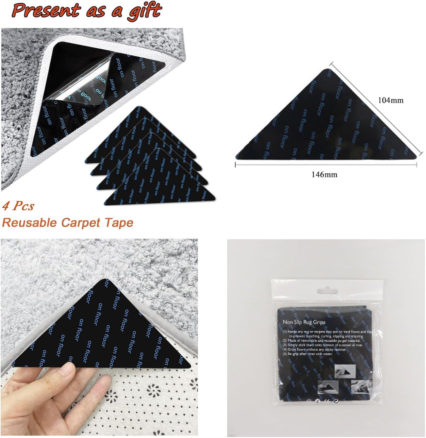Quick-dry non-slip mud bath mat soft washable