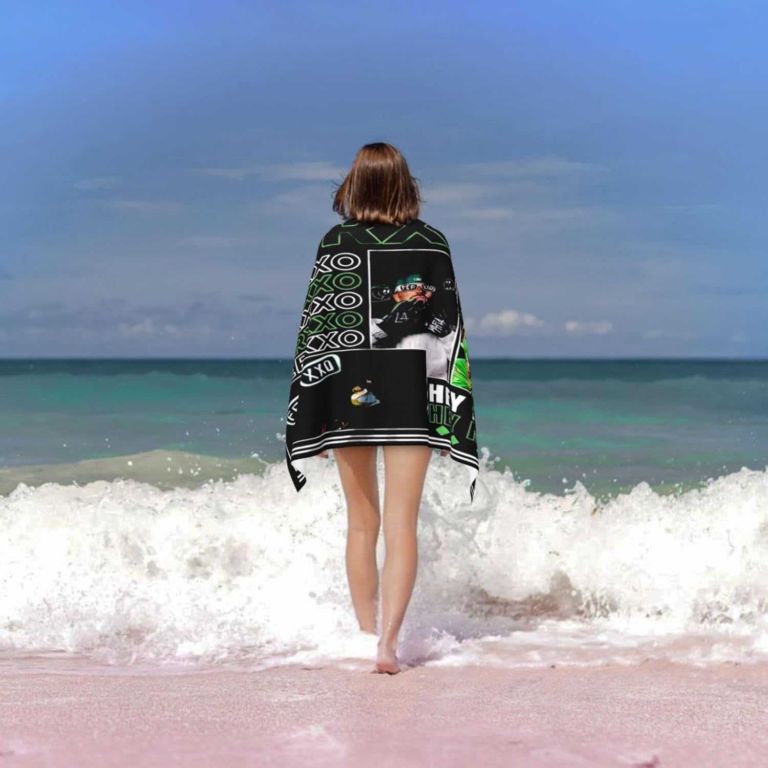 Quick Dry Beach Towels for Bathroom Fitness Sports Travel Use
