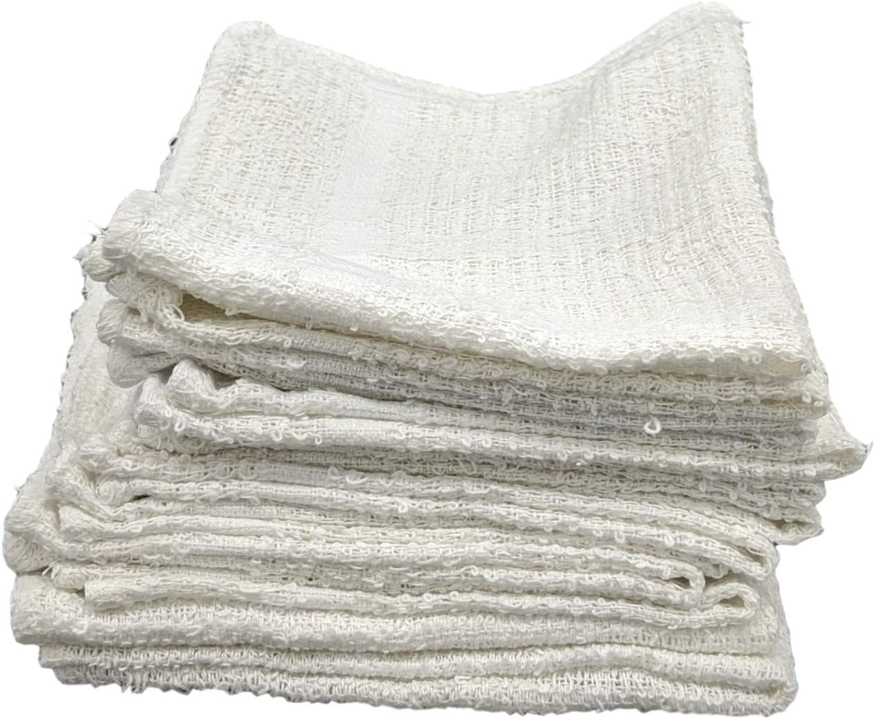 Marquis Mills 12x12 Reusable White Cotton Washcloths