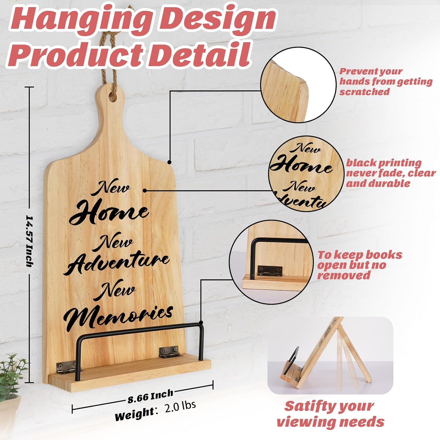 Funistree Bamboo Recipe Stand for New Home