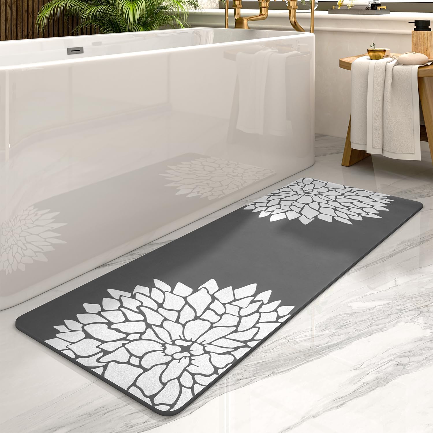 Bathroom Runner Rug for Non-Slip Quick-Drying