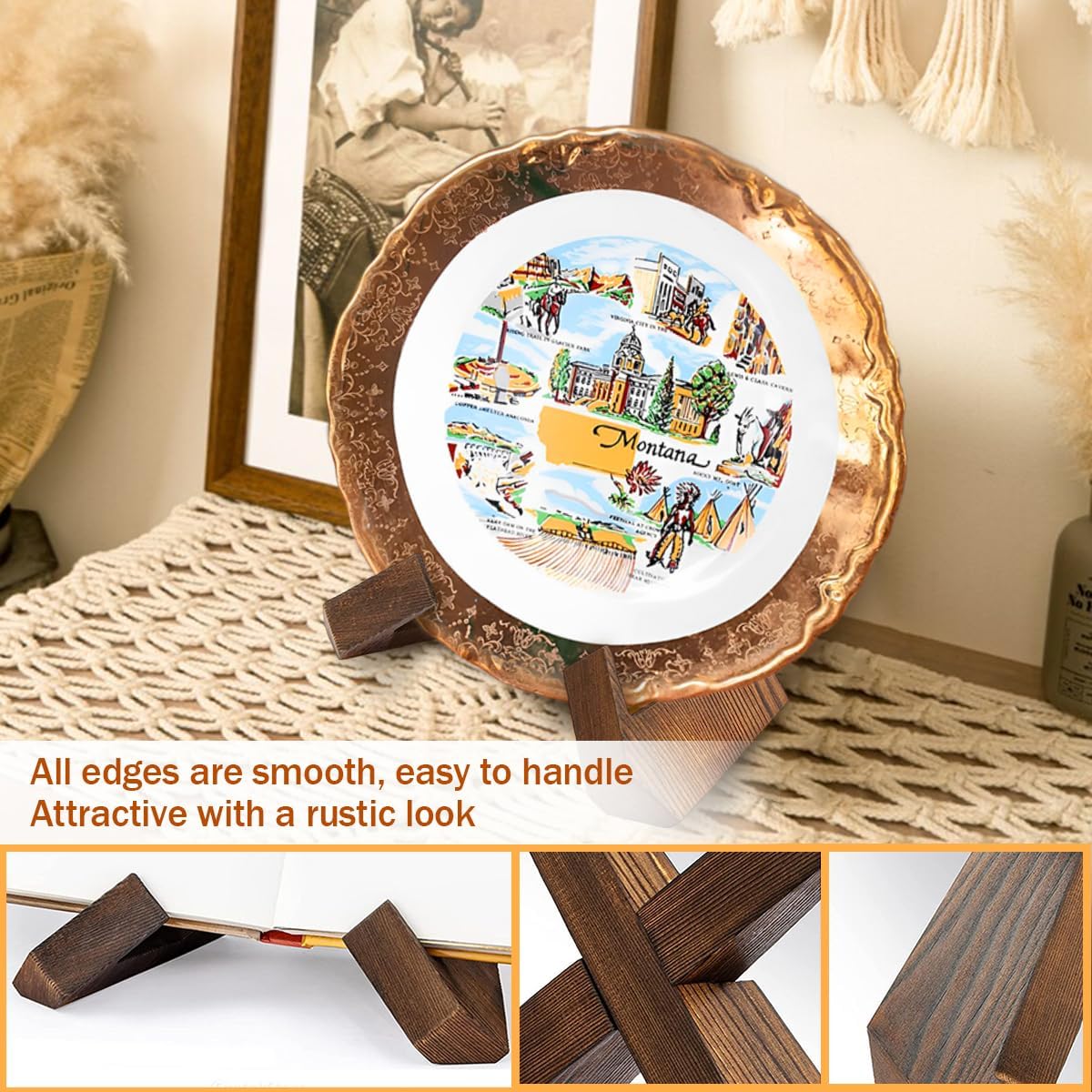 Handmade Wooden Cookbooks Holder