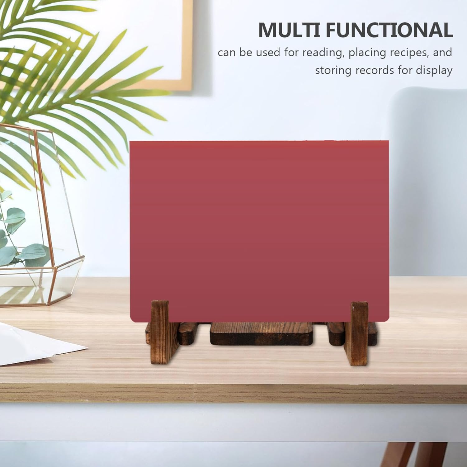 Magiclulu Retro Wood sAdjustable Retro Wooden Book Stand cookbook Holder Lap desk Organizer