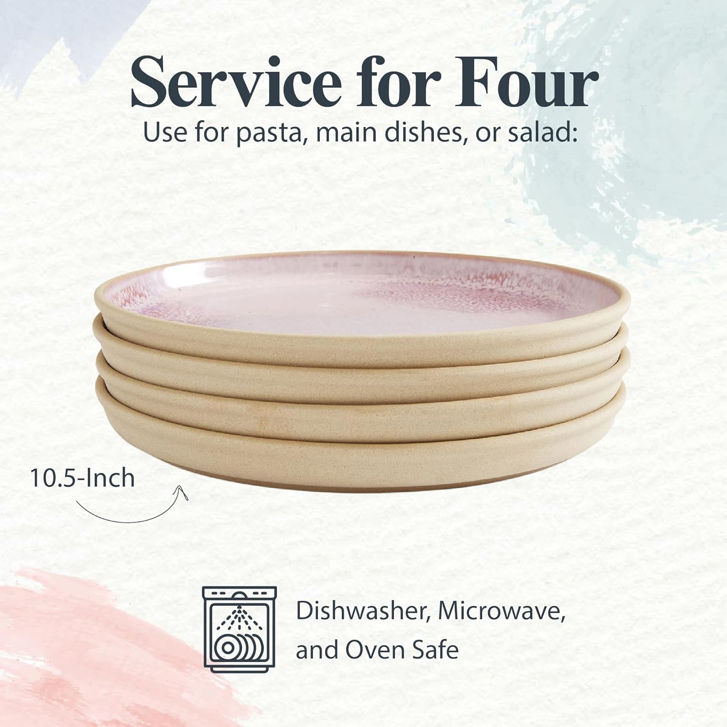 Stylish Portmeirion Minerals Dinner Plate Set
