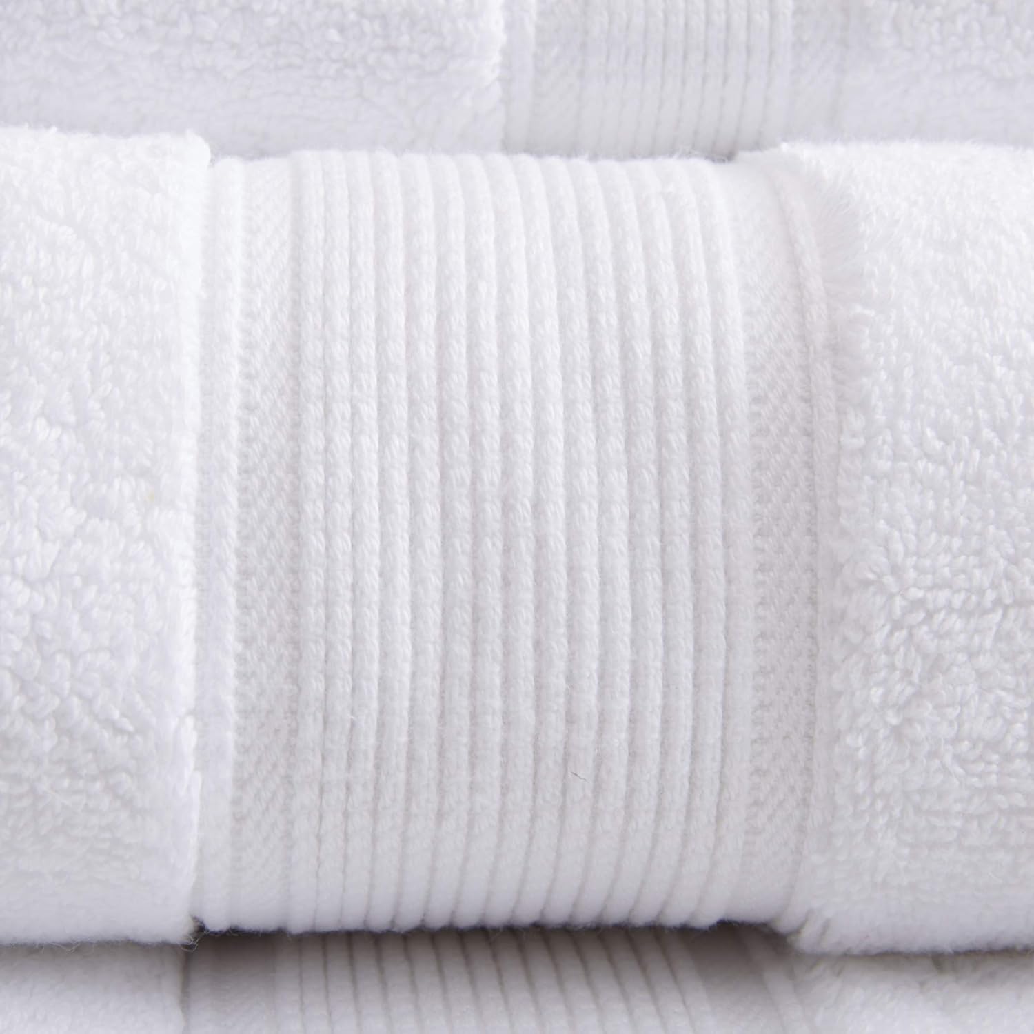 Madison Park 800 GSM Luxury Cotton Bath Towel Set 8 Piece White