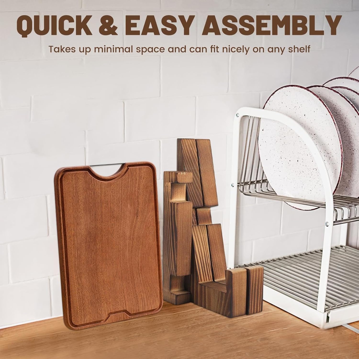 Sturdy Wooden Kitchen Cookbook Stand for Tablets Photos
