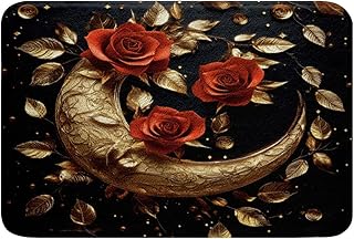 Elegant Rose Floral Bath Mat for Girls
