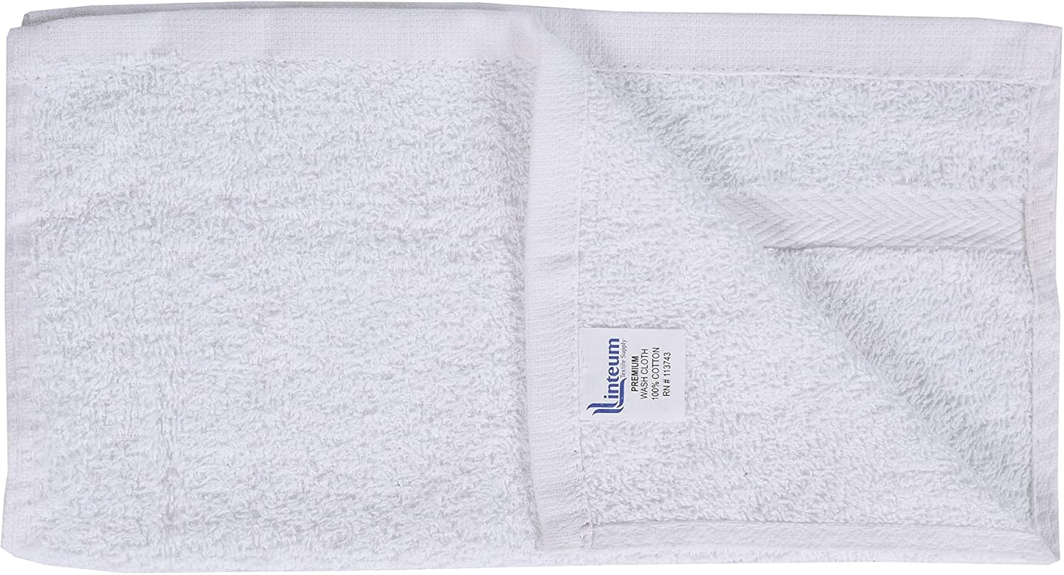 Linteum Face Towel Set 12x12 Inch Soft Cotton 24 Pack
