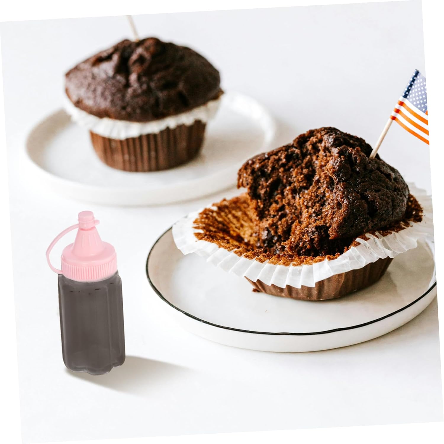 Cabilock Pink Mustard Squeeze Bottle for BBQ and Kitchen Use