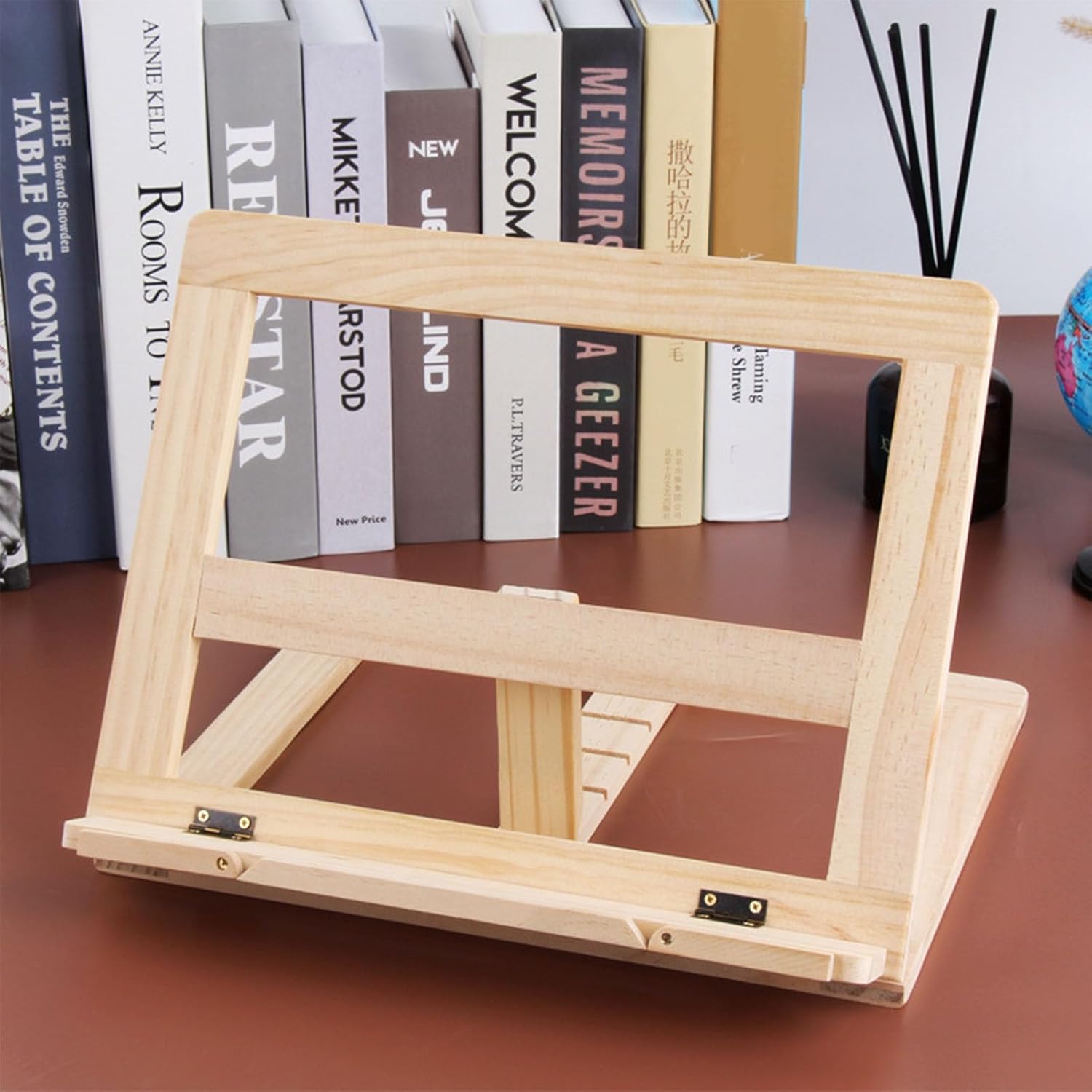 Adjustable Wooden Book Stand Reading Companion