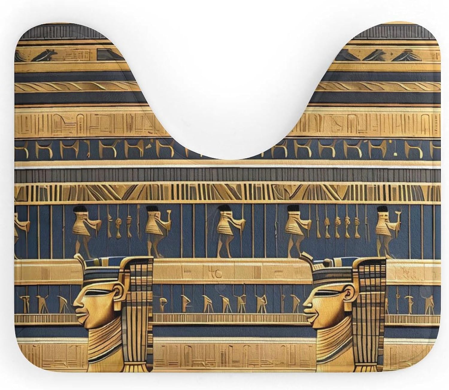 Egyptian Pharaonic Soft Non-Slip Cartoon Toilet Rugs for Home Use