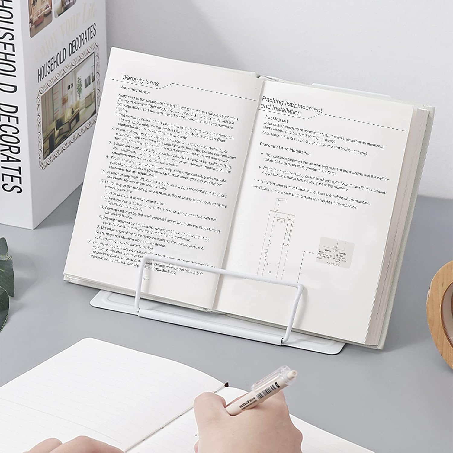 Adjustable Metal Desk Book Stands for Reading Comfort