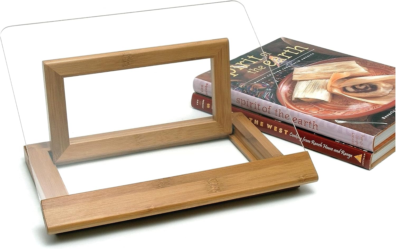 Lipper International 8815 Bamboo Wood and Acrylic Cookbook Holder