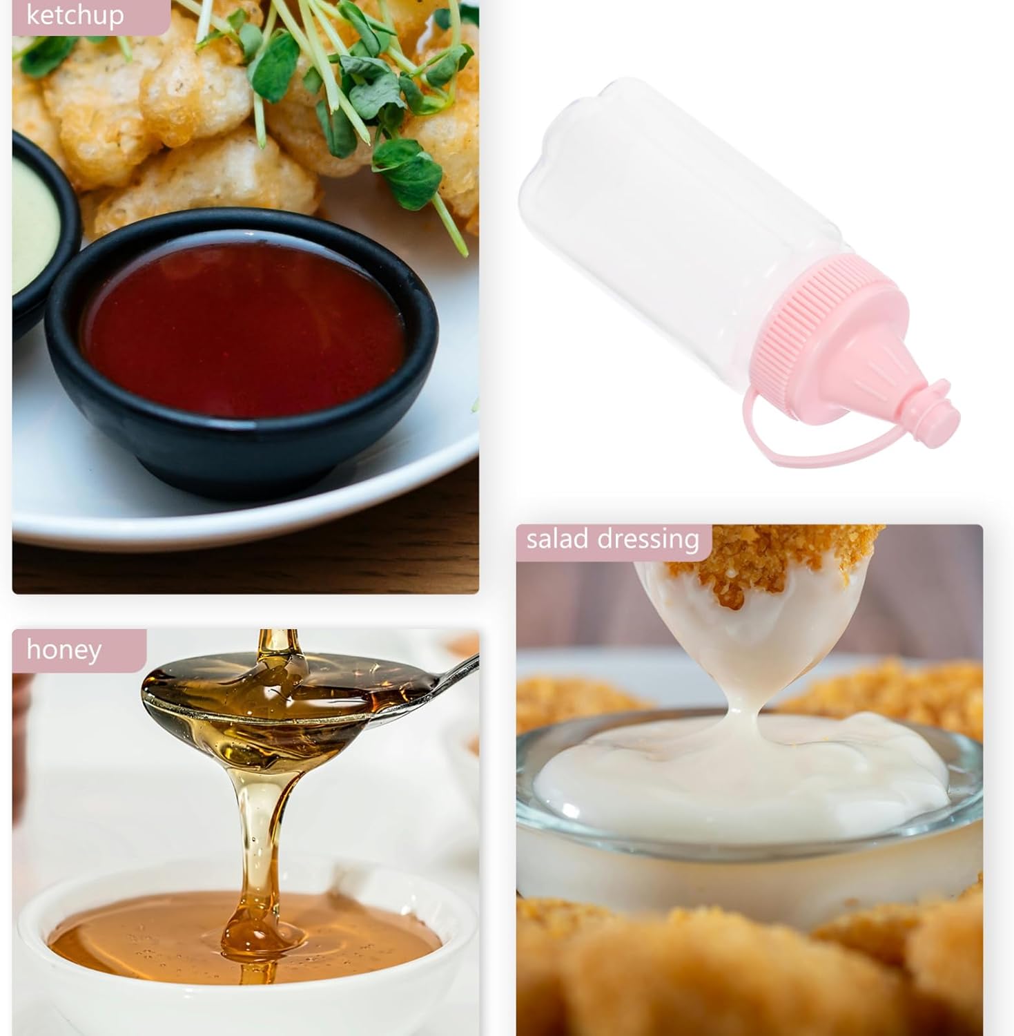 Compact Reusable Squeeze Bottles for Kitchen-S Perfect Gift