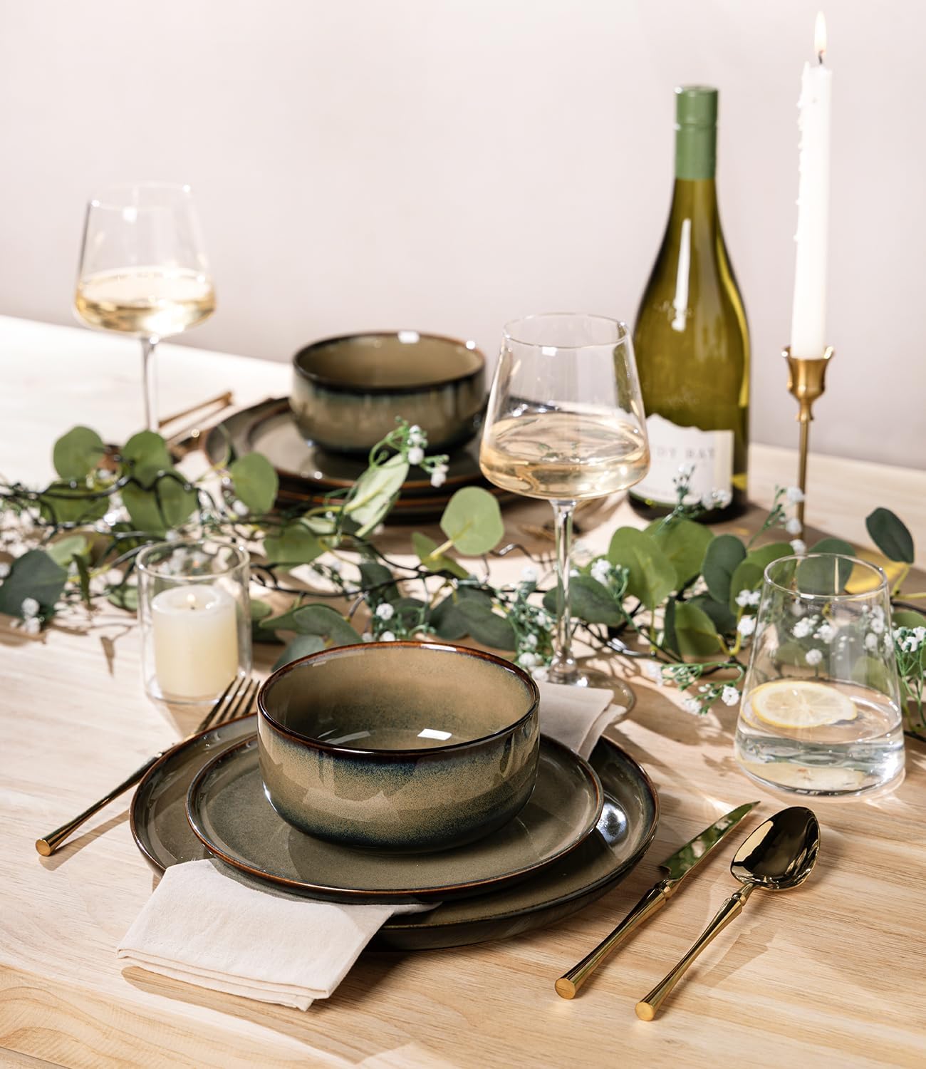 Handmade Ceramic Dinnerware Set for 4