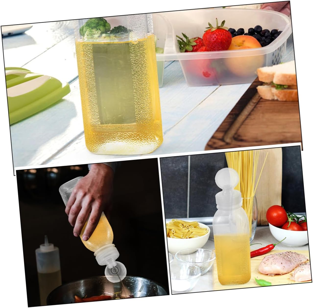 Cabilock 10-Piece Precision Oil Dispensing 300ml Squeeze Bottles