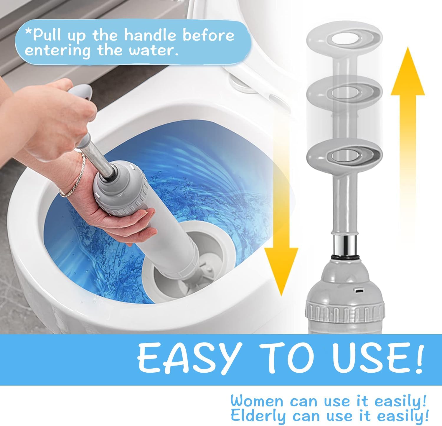 Powerful Toilet Plunger for Effortless Unclogging