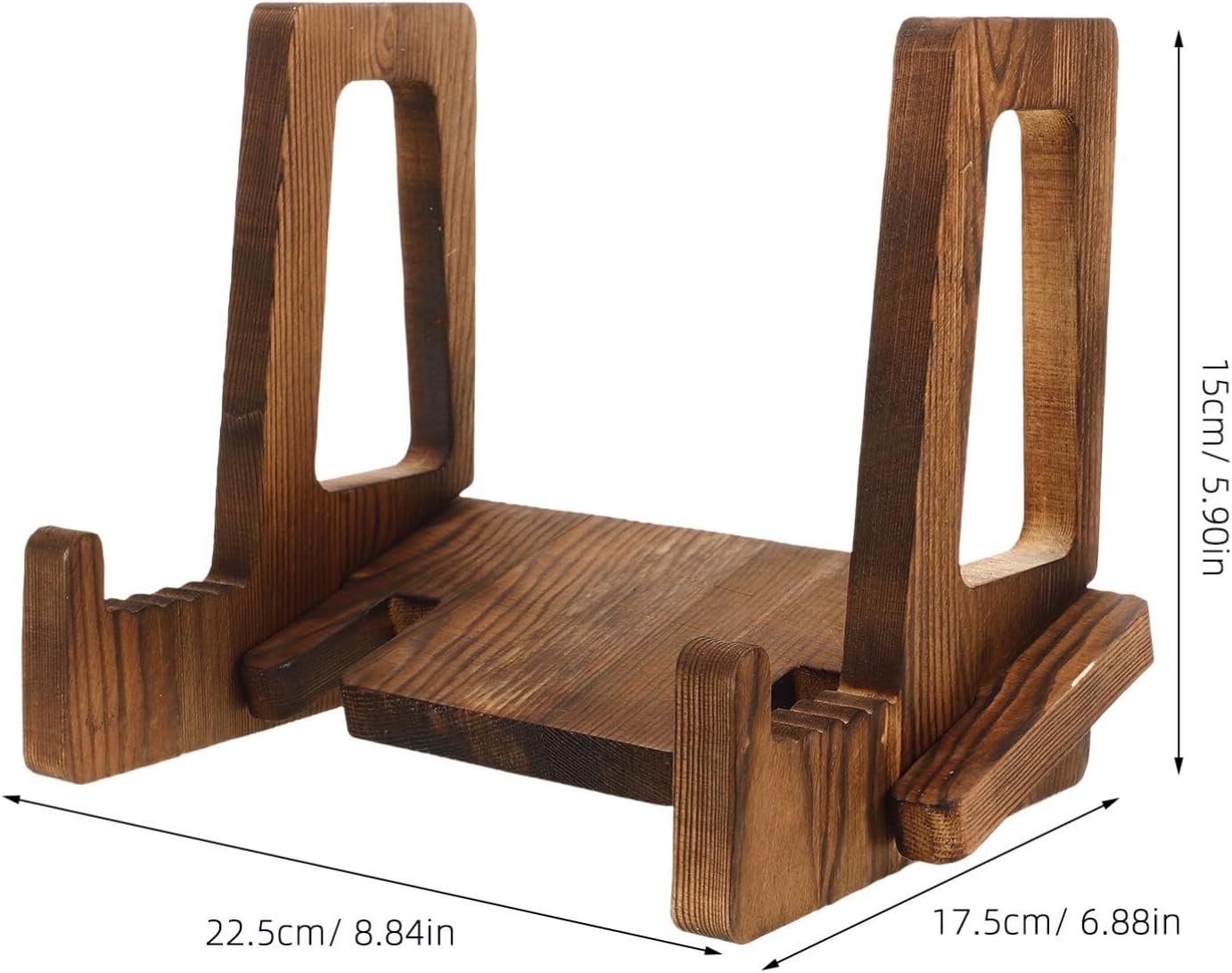 Magiclulu Retro Wood sAdjustable Retro Wooden Book Stand cookbook Holder Lap desk Organizer