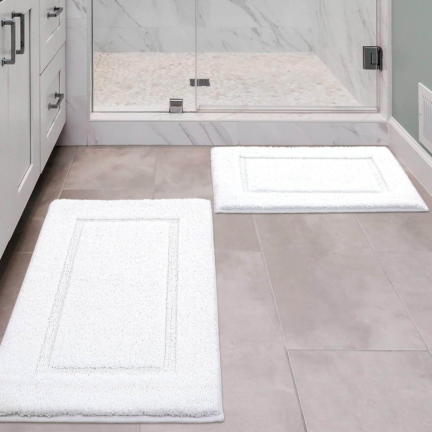 ZOESIOER 2-Piece Bathroom Rug Set