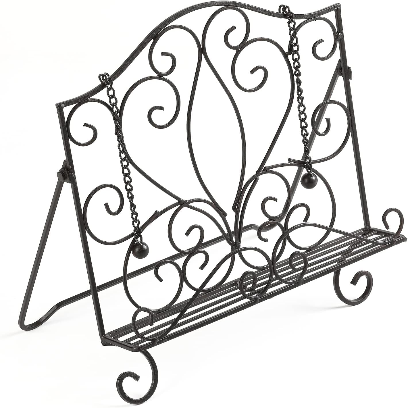 Best Metal Cookbook Holder with Scrollwork for Kitchen Purchase