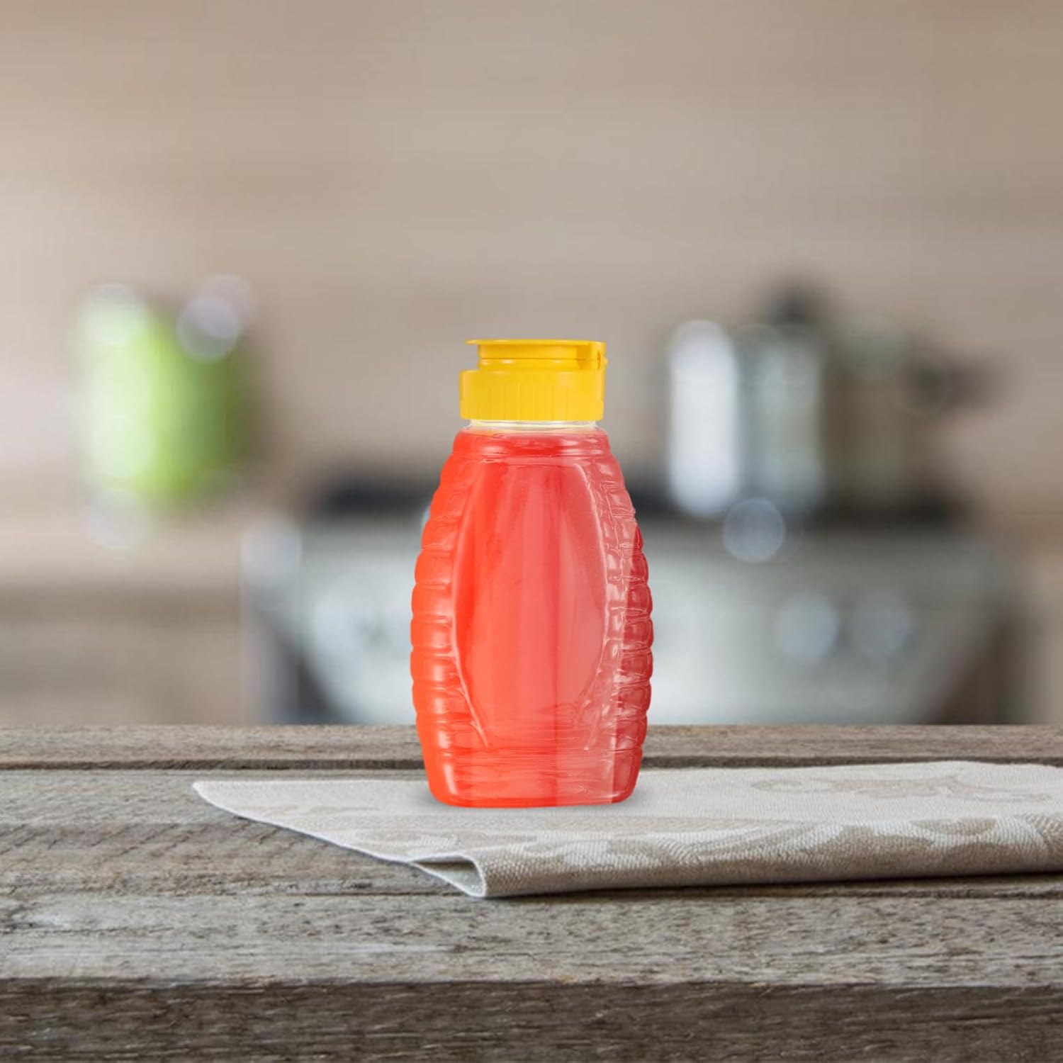 BESPORTBLE Refillable Honey Dispenser with Flip Top Lid