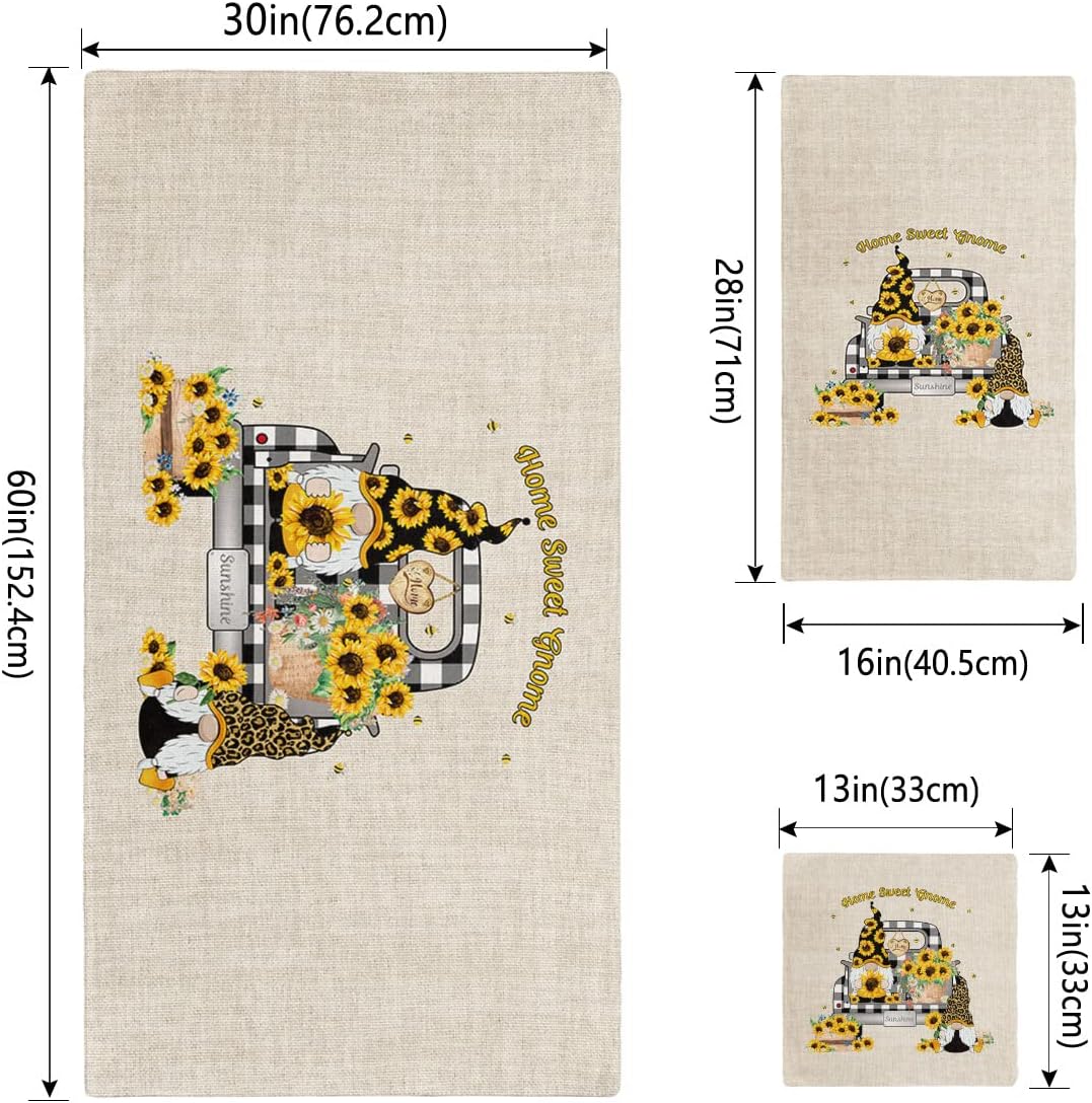 Sunflowers Bath Towels Set