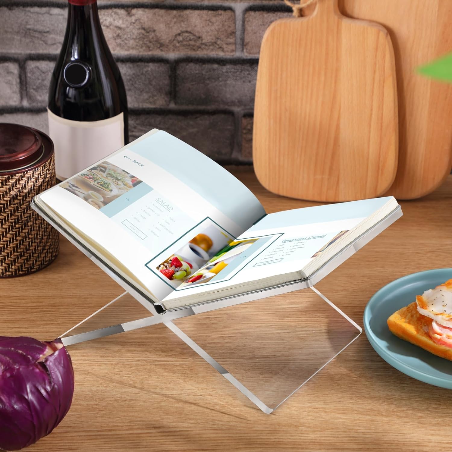 Geetery Acrylic Clear Book Holder