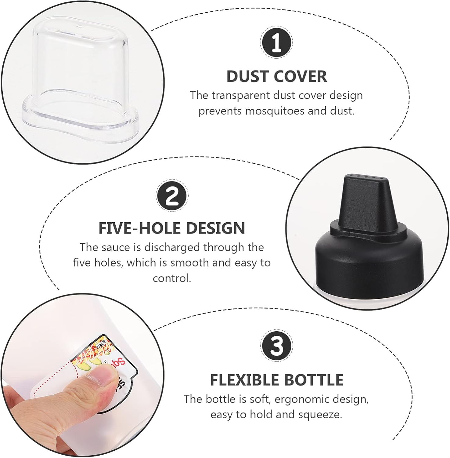 Hemoton 1pc Squeeze Condiment Bottle for Kitchen Use