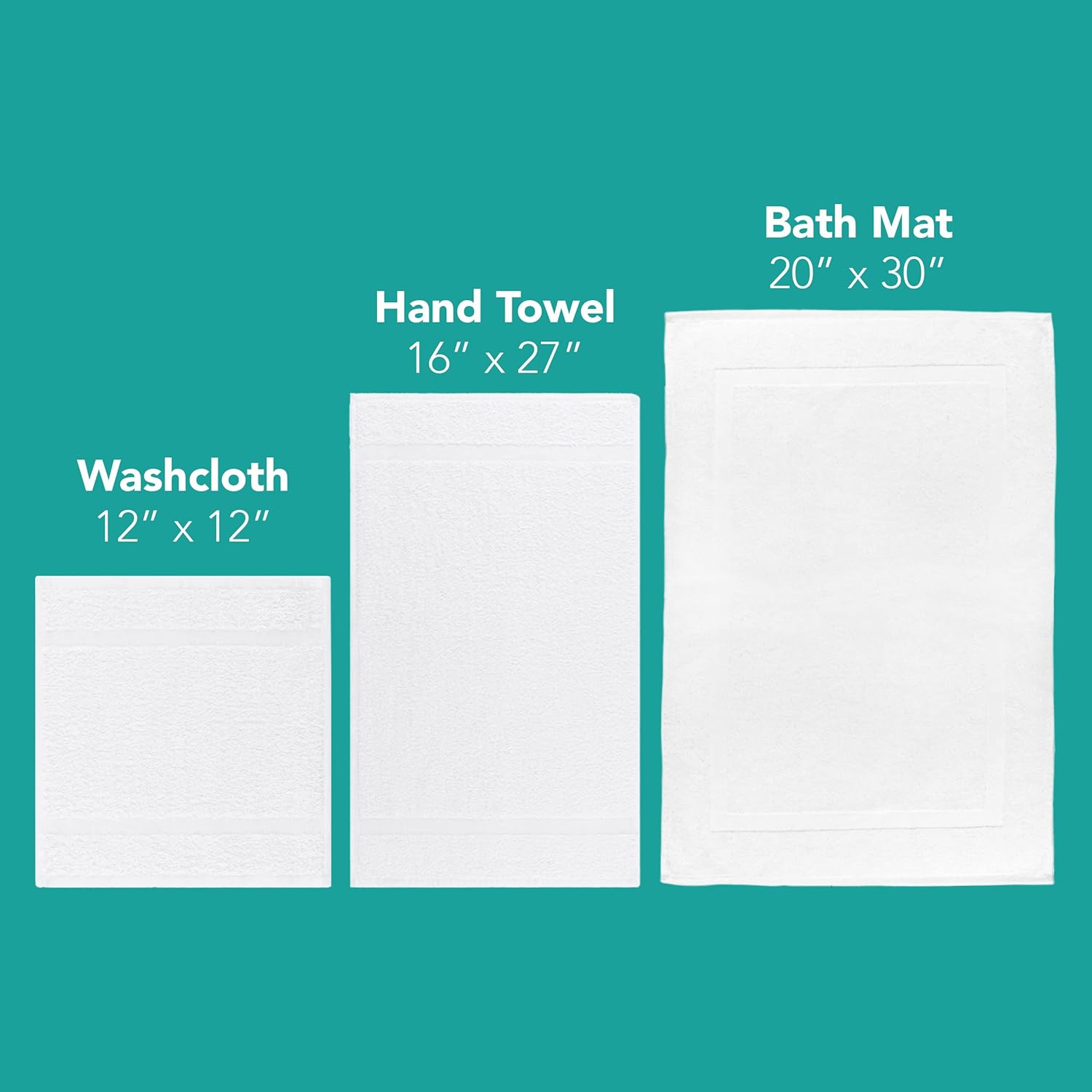 Lightweight Cotton Wash Cloths