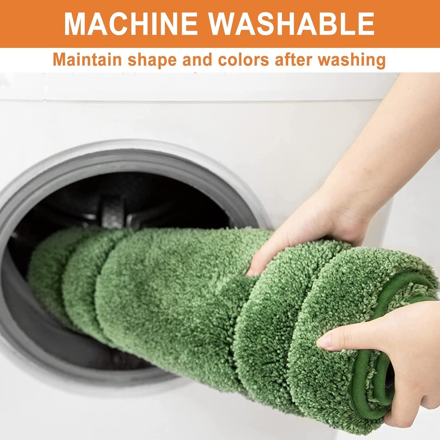 Premium Soft Bath Mat Non-Slip Quick Dry Green