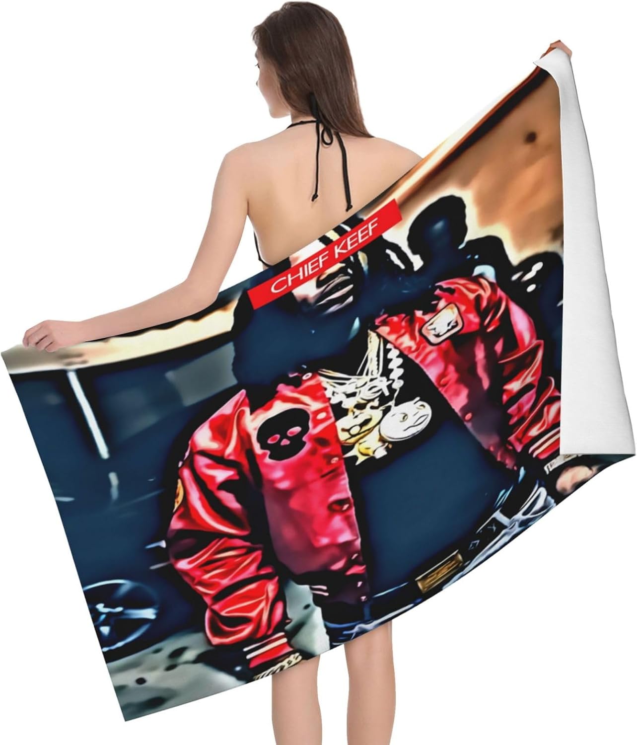 Luxury Bath Towels Quick Dry Microfiber Towel printed design