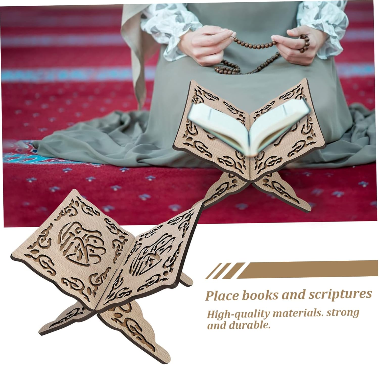 Reliable Quran Holder for Comfortable Reading Posture with Elegant Design