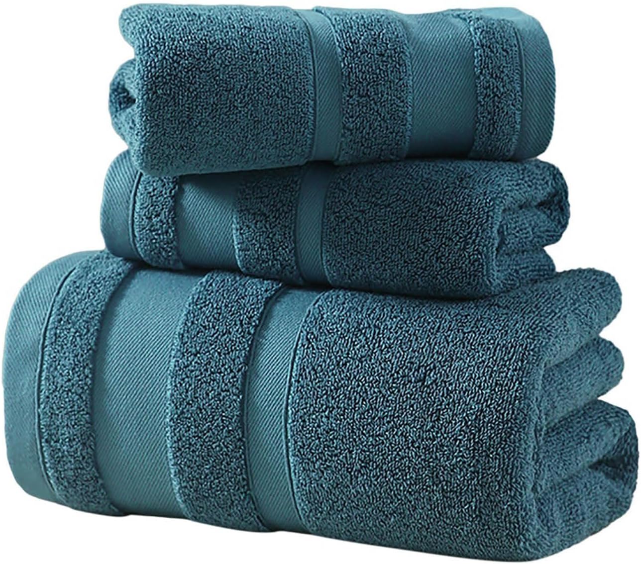 Pure Cotton Soft Bath Towels Blue 28x14