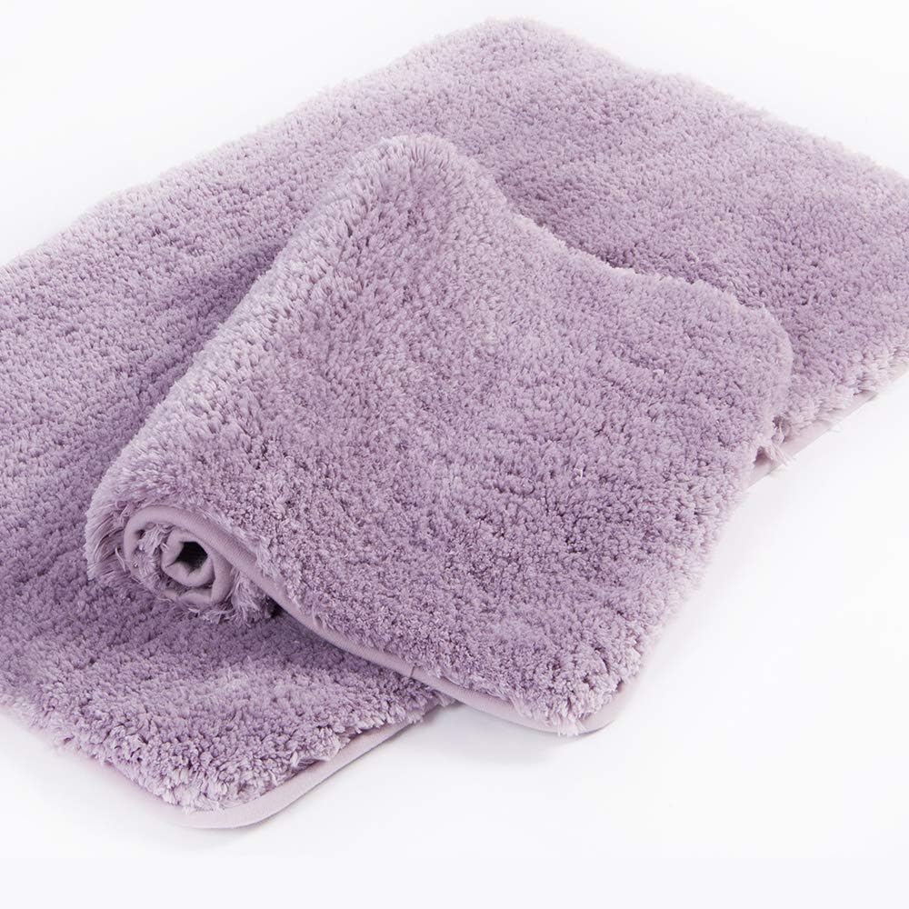 Charming Shaggy Bath Rug Set 20x32