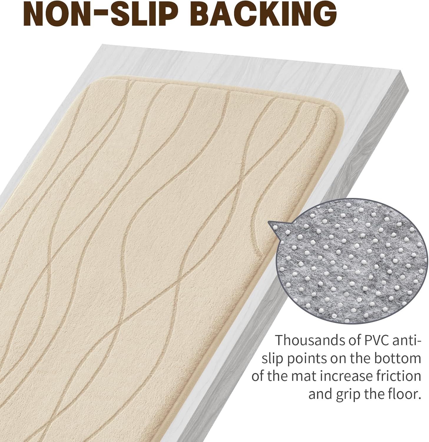 YIHOUSE Memory Foam Bathroom Rugs