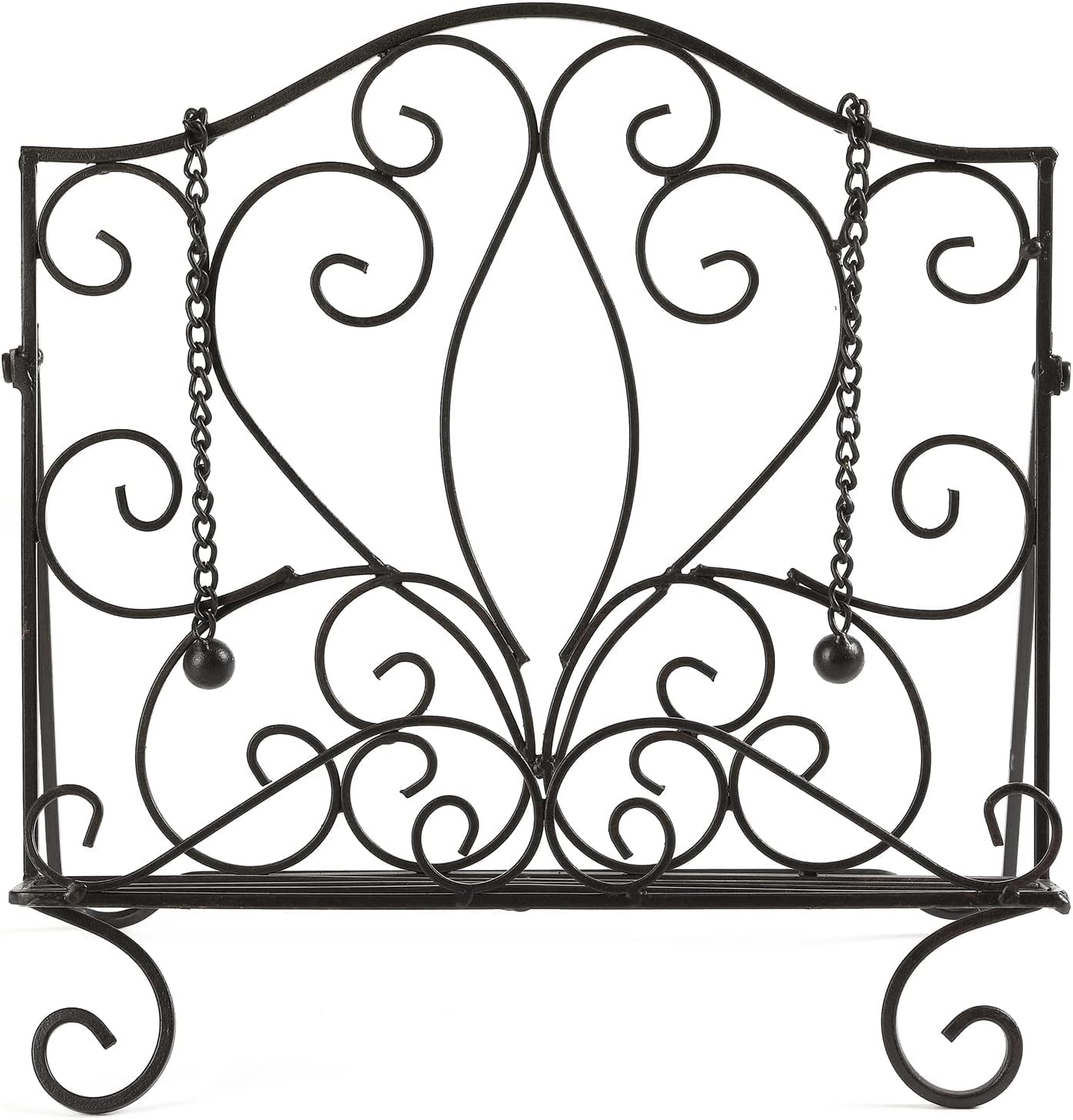 Best Metal Cookbook Holder with Scrollwork for Kitchen Purchase