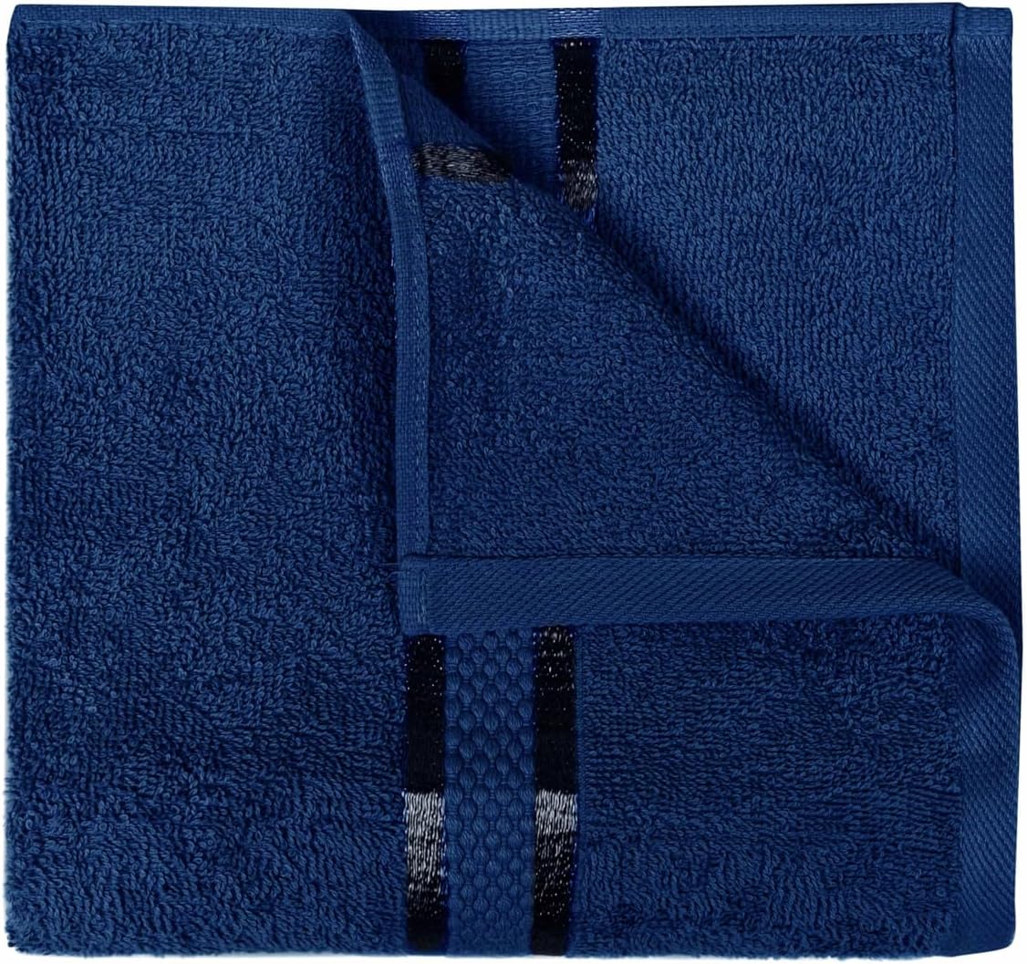 Navy Blue 8-Piece Premium Towel Set