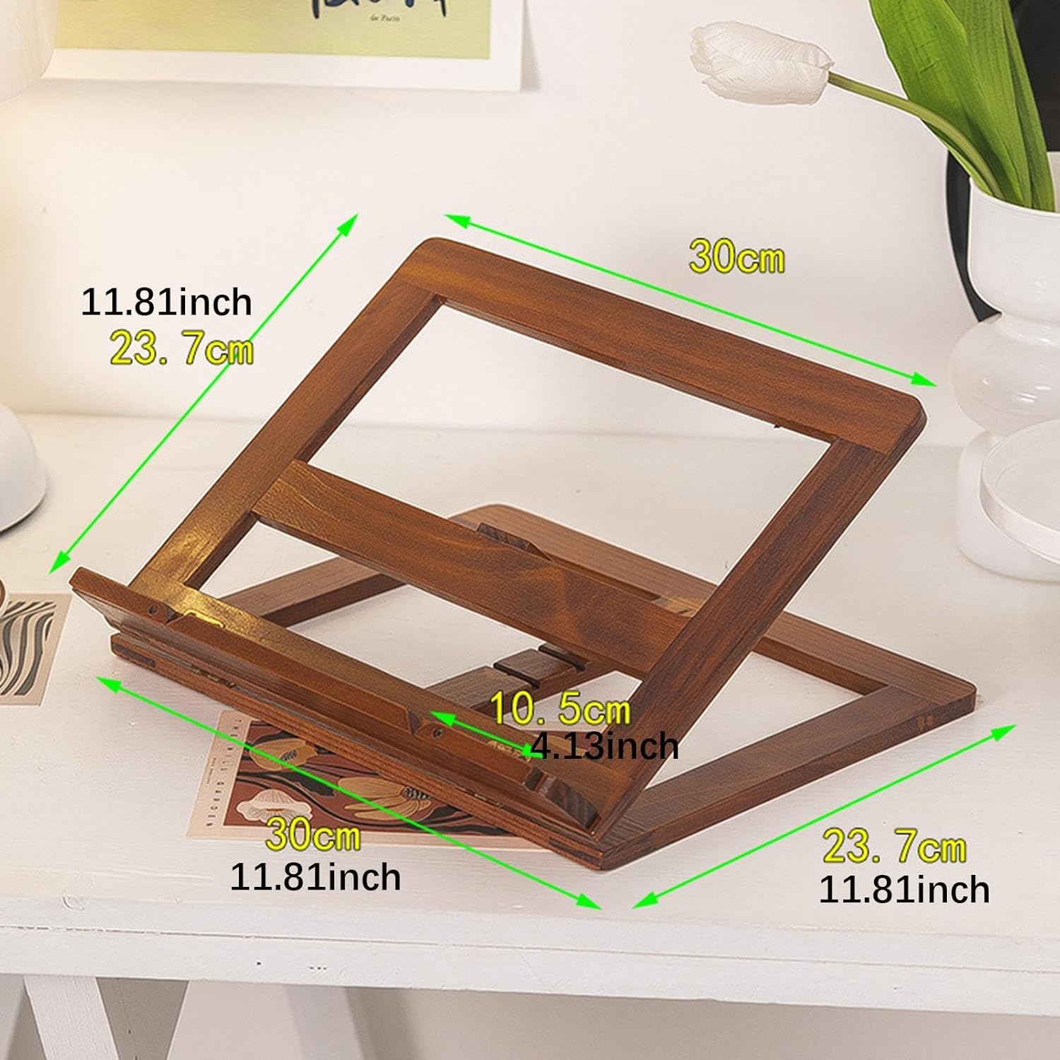 Adjustable angles multi-functional stylish book stand for avid readers and techies
