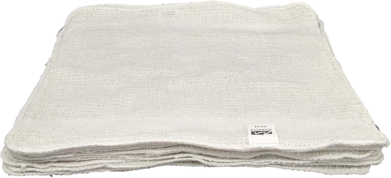 Marquis Mills 12x12 Reusable White Cotton Washcloths