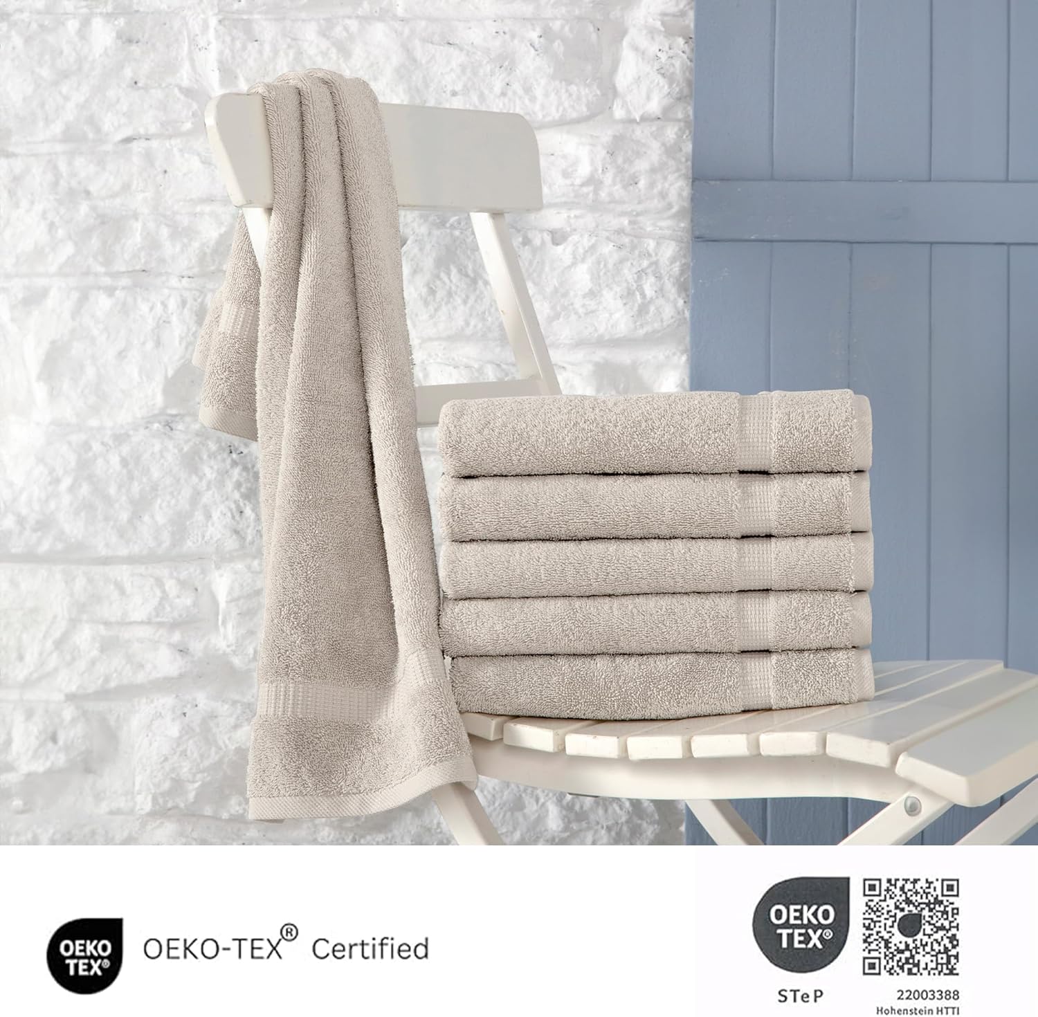 SALBAKOS Premium 6 Piece Hand Towels Set